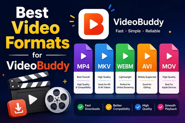Các Định Dạng Video Tốt Nhất Cho VideoBuddy